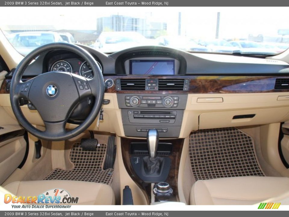 2009 BMW 3 Series 328xi Sedan Jet Black / Beige Photo #10