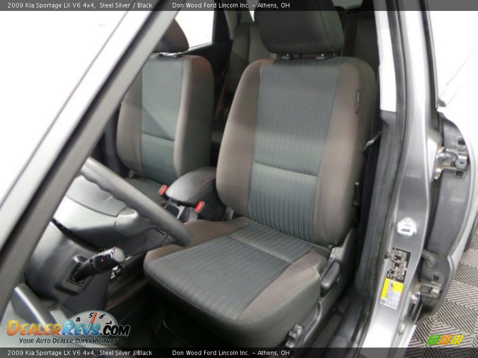 2009 Kia Sportage LX V6 4x4 Steel Silver / Black Photo #6