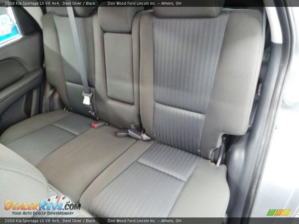 2009 Kia Sportage LX V6 4x4 Steel Silver / Black Photo #7