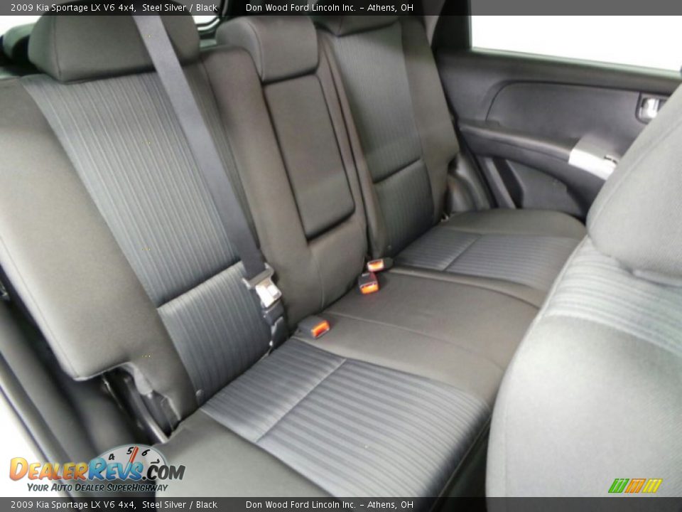 2009 Kia Sportage LX V6 4x4 Steel Silver / Black Photo #8