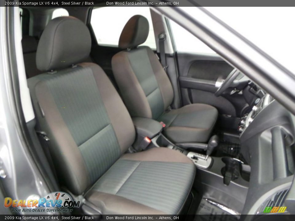 2009 Kia Sportage LX V6 4x4 Steel Silver / Black Photo #9