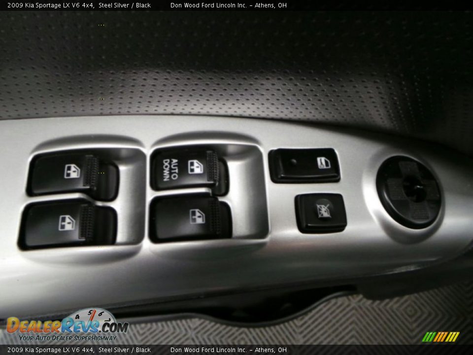 2009 Kia Sportage LX V6 4x4 Steel Silver / Black Photo #11