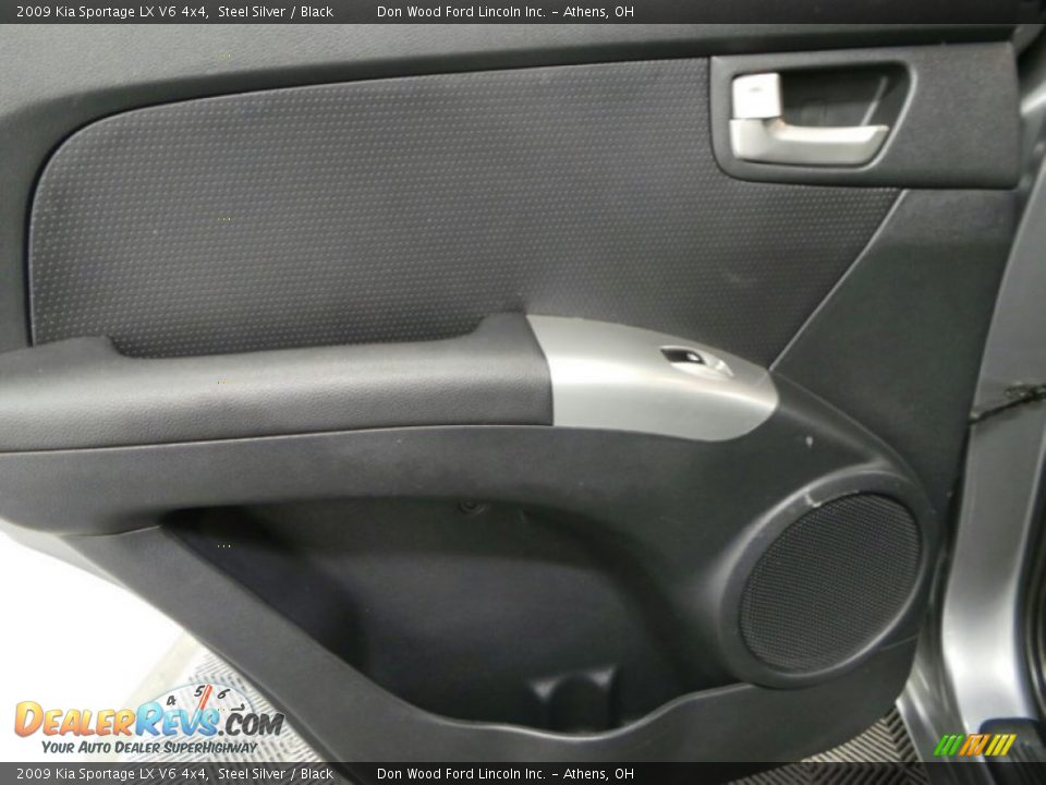 2009 Kia Sportage LX V6 4x4 Steel Silver / Black Photo #12