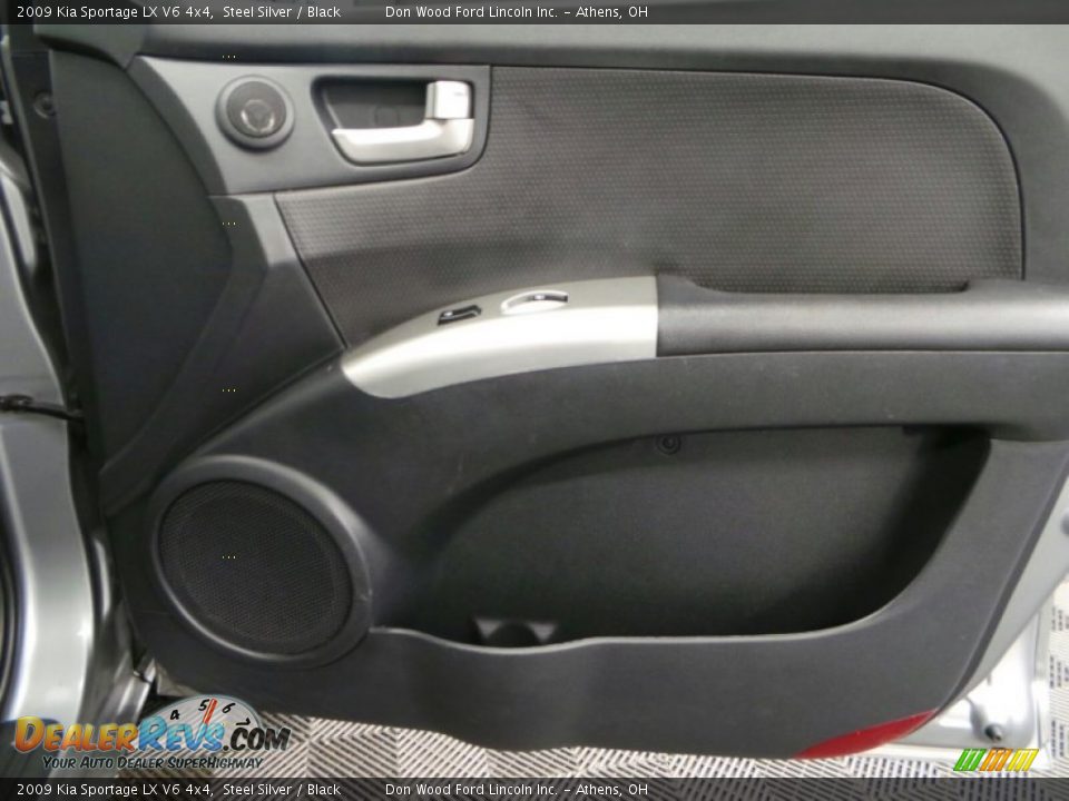 2009 Kia Sportage LX V6 4x4 Steel Silver / Black Photo #13