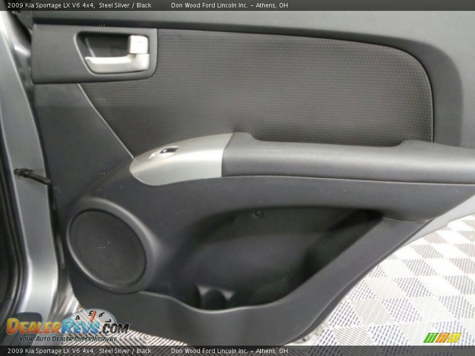 2009 Kia Sportage LX V6 4x4 Steel Silver / Black Photo #14