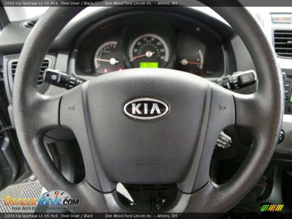 2009 Kia Sportage LX V6 4x4 Steel Silver / Black Photo #15