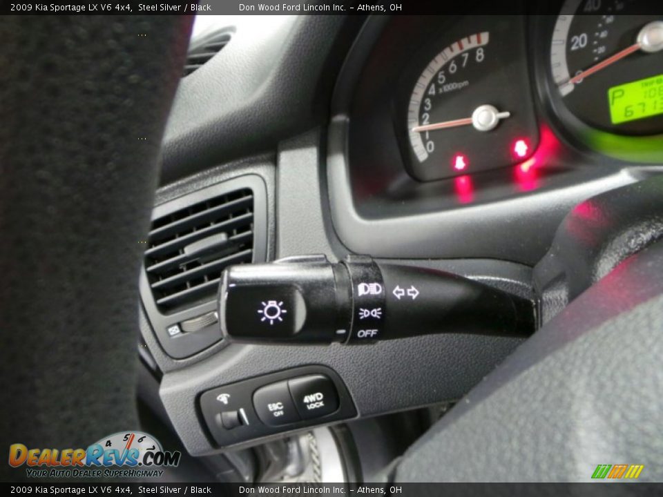 2009 Kia Sportage LX V6 4x4 Steel Silver / Black Photo #16