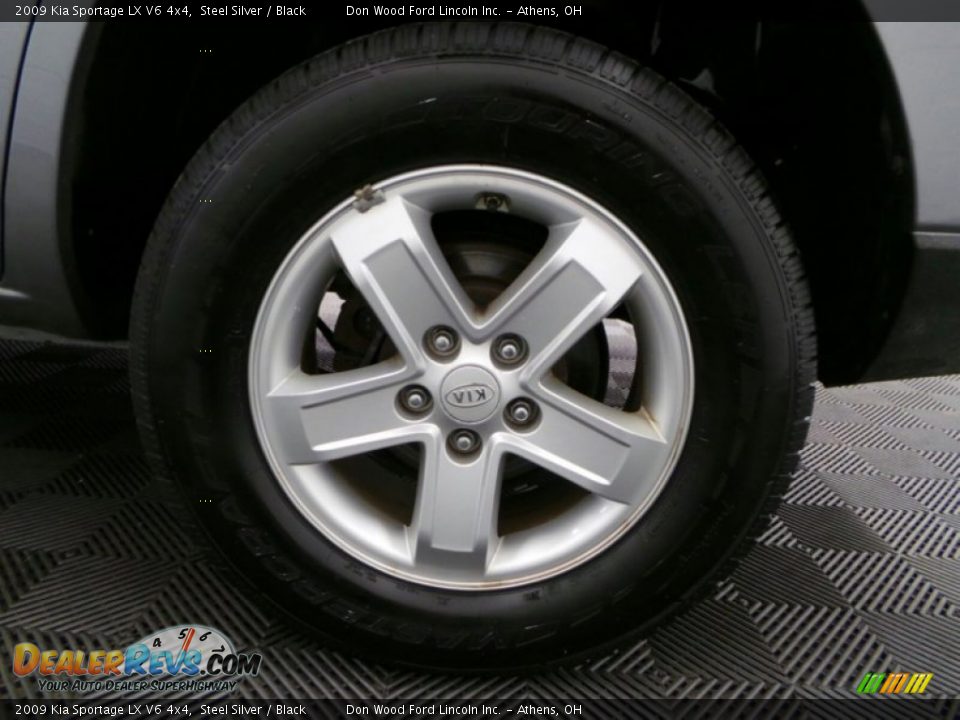 2009 Kia Sportage LX V6 4x4 Steel Silver / Black Photo #23