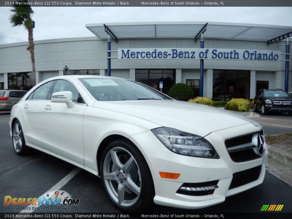 2014 Mercedes-Benz CLS 550 Coupe Diamond White Metallic / Black Photo #1