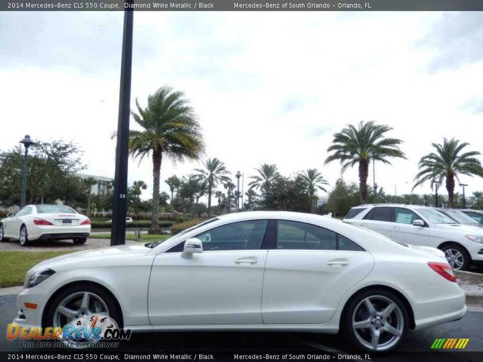 2014 Mercedes-Benz CLS 550 Coupe Diamond White Metallic / Black Photo #2