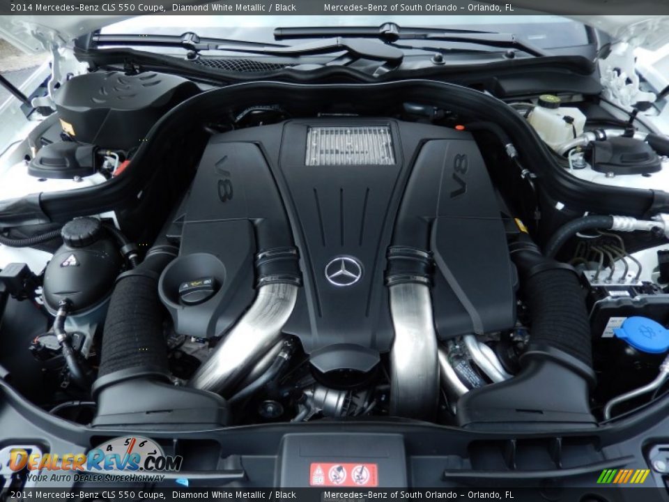 2014 Mercedes-Benz CLS 550 Coupe Diamond White Metallic / Black Photo #8