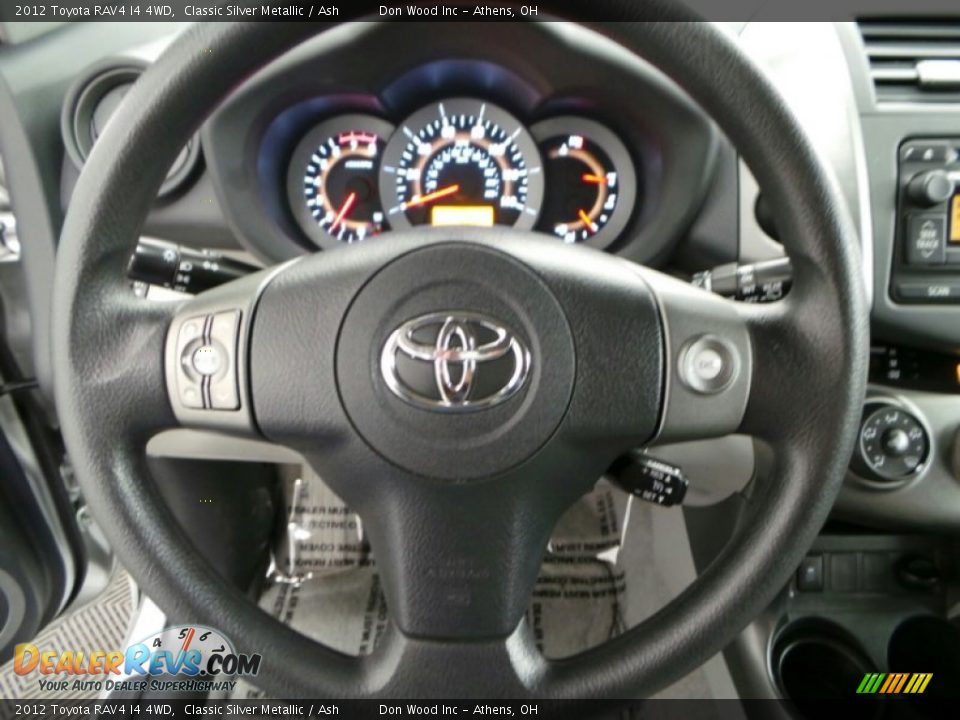 2012 Toyota RAV4 I4 4WD Classic Silver Metallic / Ash Photo #15