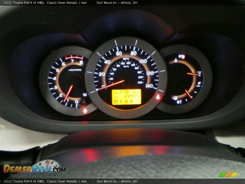 2012 Toyota RAV4 I4 4WD Classic Silver Metallic / Ash Photo #20