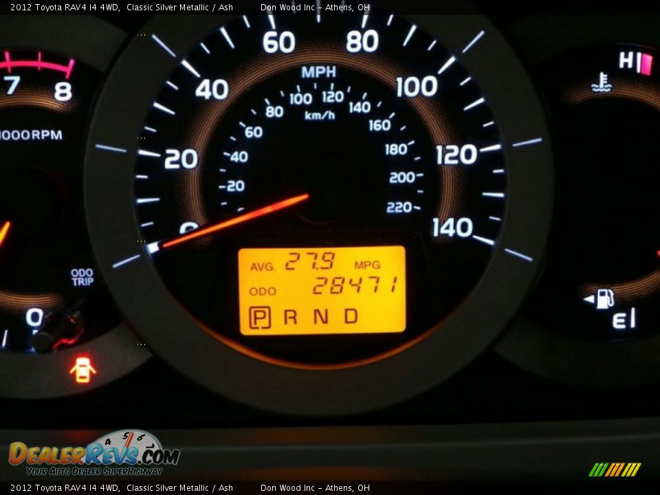2012 Toyota RAV4 I4 4WD Classic Silver Metallic / Ash Photo #21