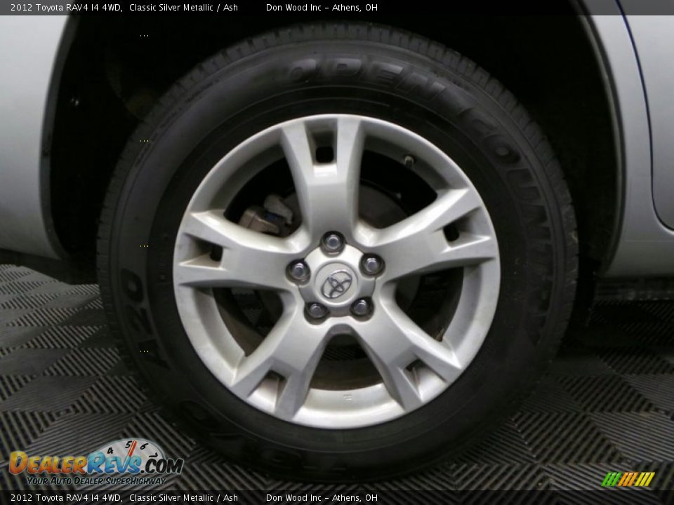 2012 Toyota RAV4 I4 4WD Classic Silver Metallic / Ash Photo #28