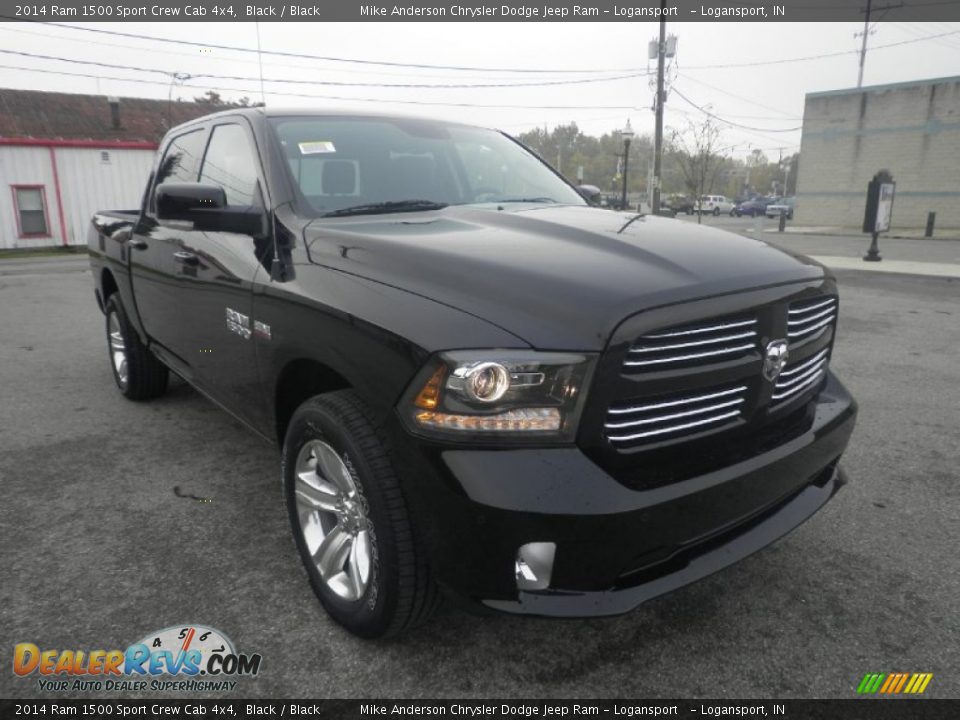 2014 Ram 1500 Sport Crew Cab 4x4 Black / Black Photo #1