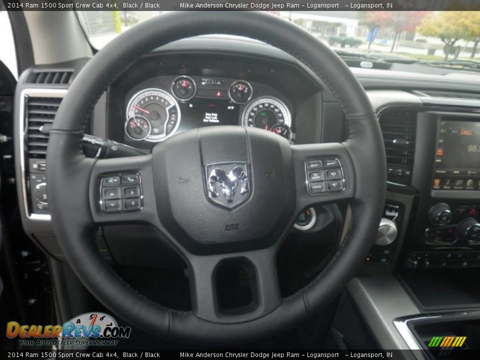 2014 Ram 1500 Sport Crew Cab 4x4 Black / Black Photo #4