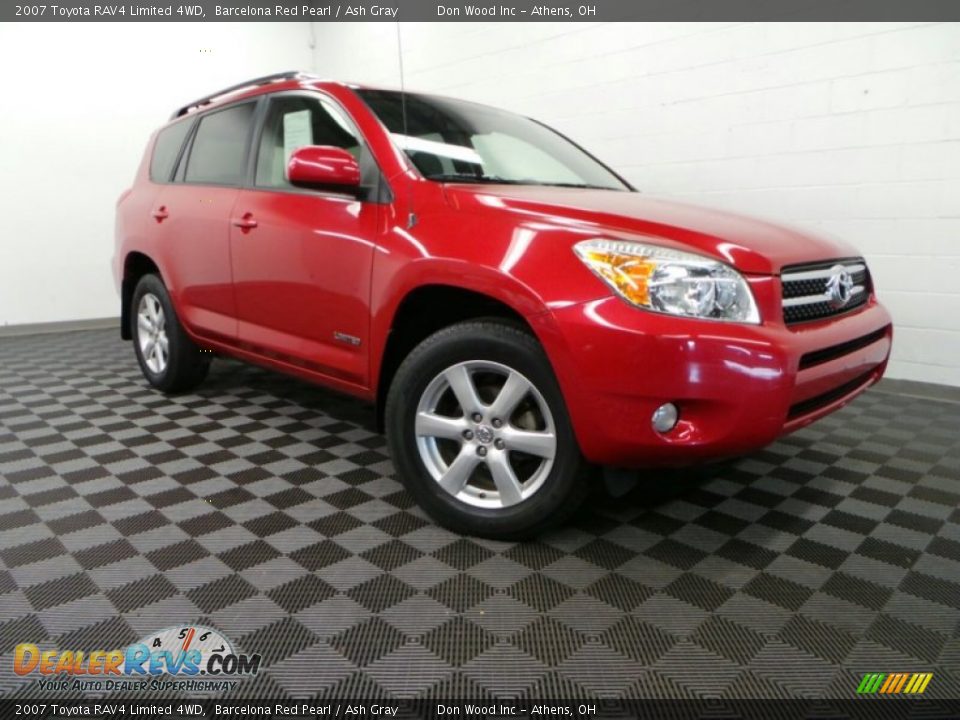 2007 Toyota RAV4 Limited 4WD Barcelona Red Pearl / Ash Gray Photo #1