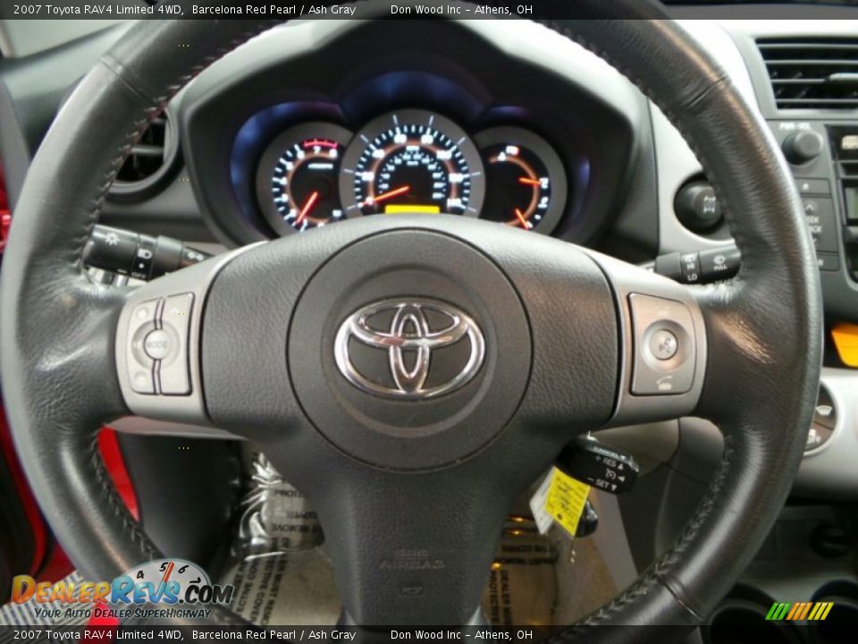 2007 Toyota RAV4 Limited 4WD Barcelona Red Pearl / Ash Gray Photo #16