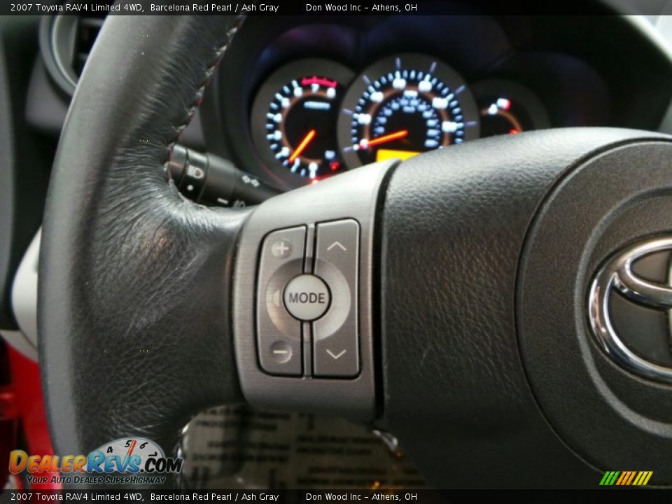 2007 Toyota RAV4 Limited 4WD Barcelona Red Pearl / Ash Gray Photo #17