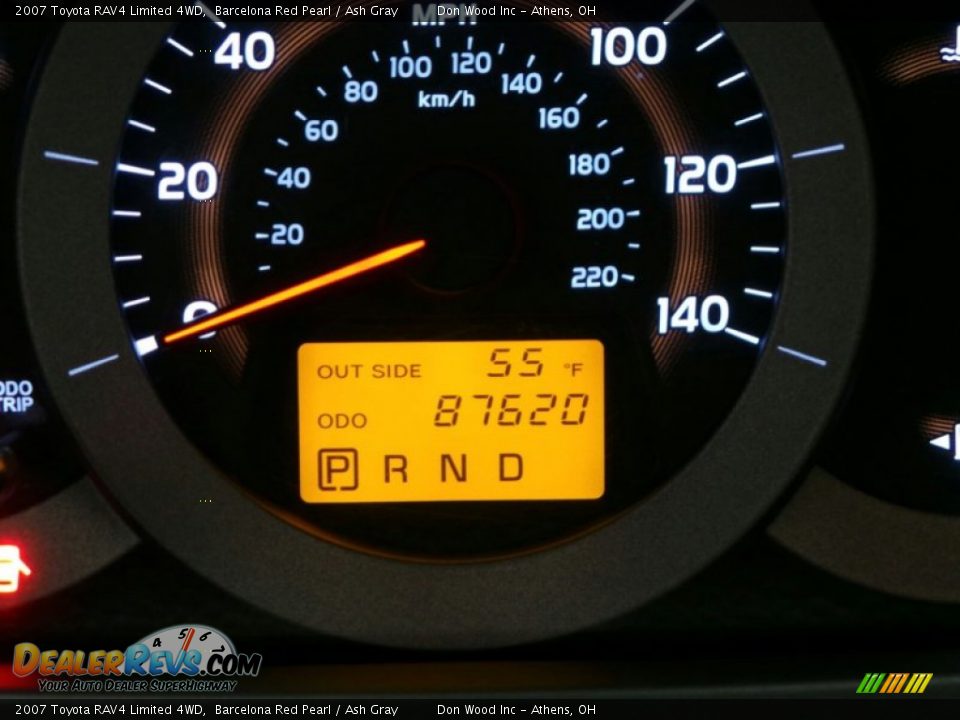 2007 Toyota RAV4 Limited 4WD Barcelona Red Pearl / Ash Gray Photo #22