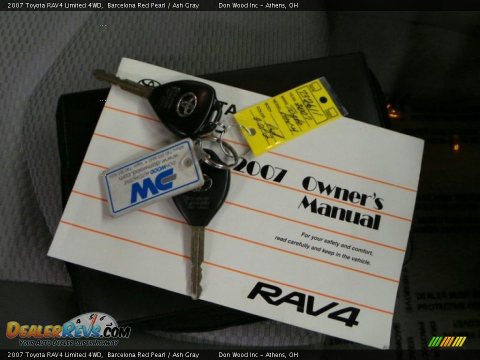 2007 Toyota RAV4 Limited 4WD Barcelona Red Pearl / Ash Gray Photo #30