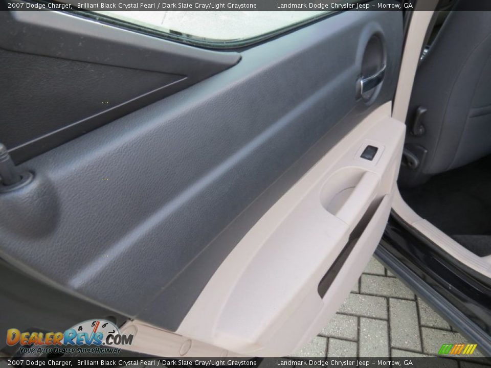 2007 Dodge Charger Brilliant Black Crystal Pearl / Dark Slate Gray/Light Graystone Photo #14
