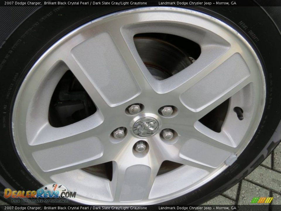 2007 Dodge Charger Brilliant Black Crystal Pearl / Dark Slate Gray/Light Graystone Photo #15
