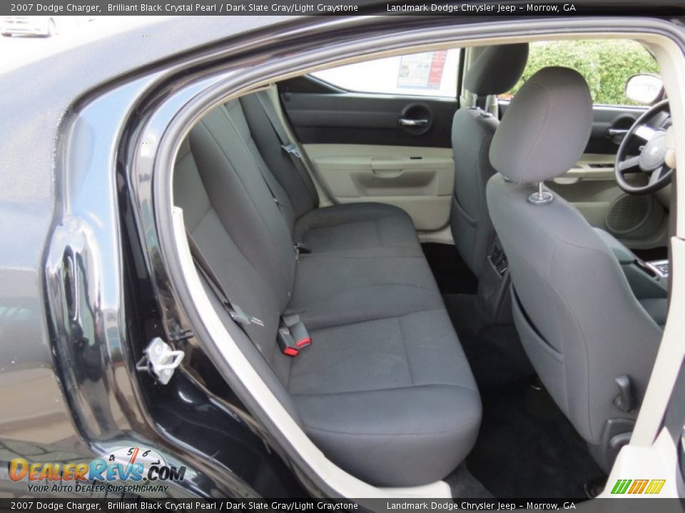 2007 Dodge Charger Brilliant Black Crystal Pearl / Dark Slate Gray/Light Graystone Photo #17