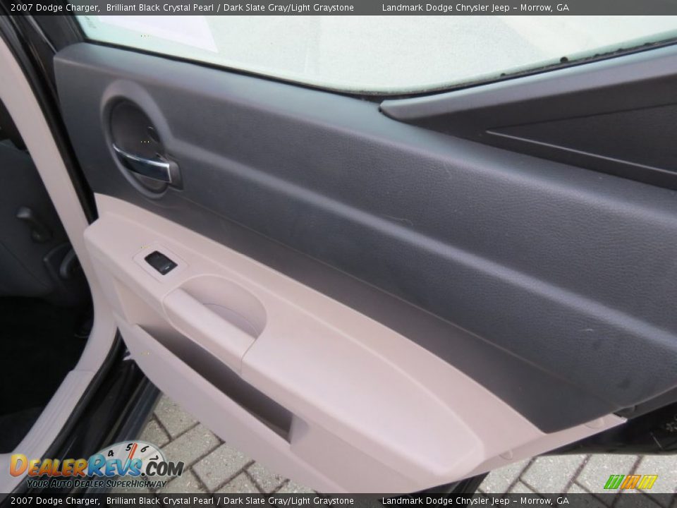 2007 Dodge Charger Brilliant Black Crystal Pearl / Dark Slate Gray/Light Graystone Photo #18