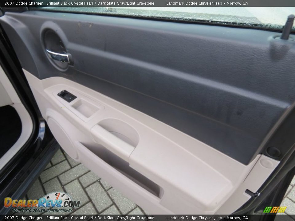 2007 Dodge Charger Brilliant Black Crystal Pearl / Dark Slate Gray/Light Graystone Photo #20