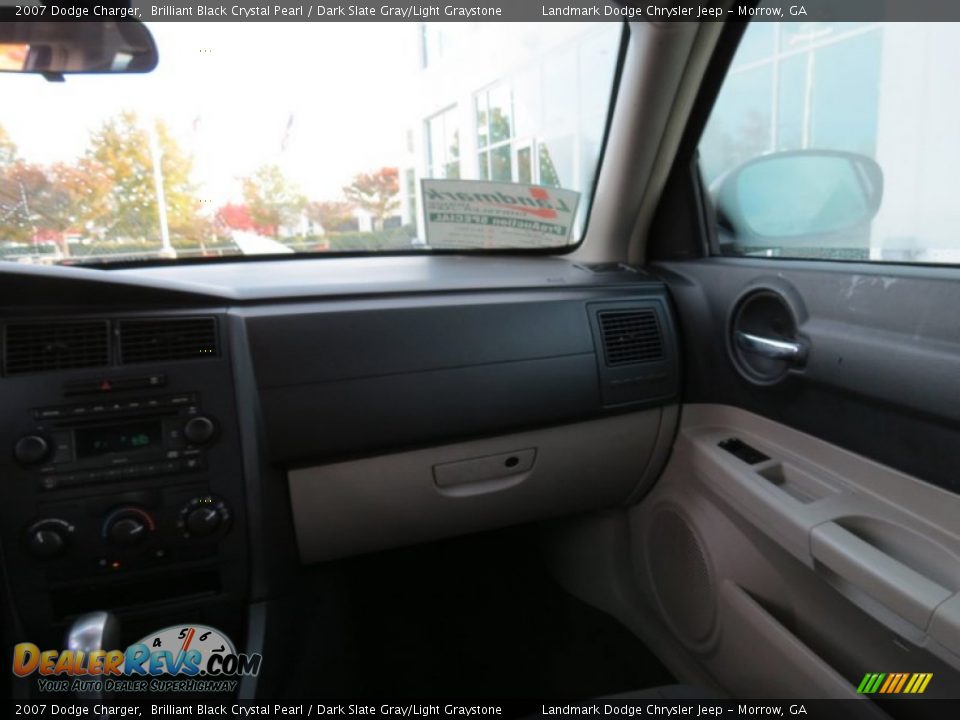 2007 Dodge Charger Brilliant Black Crystal Pearl / Dark Slate Gray/Light Graystone Photo #21