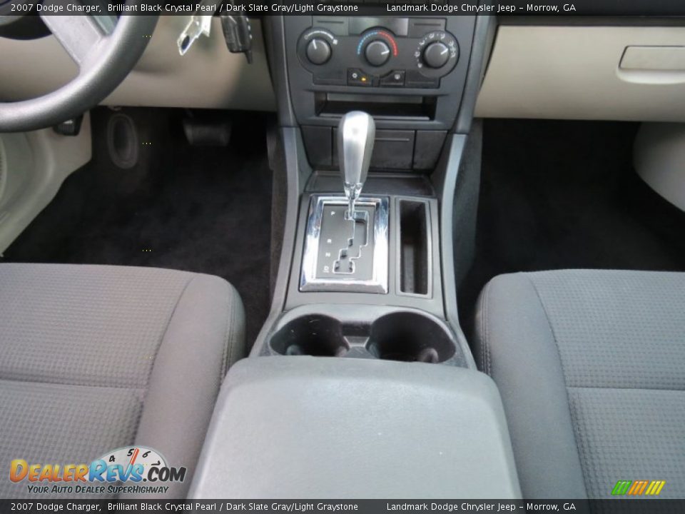 2007 Dodge Charger Brilliant Black Crystal Pearl / Dark Slate Gray/Light Graystone Photo #23