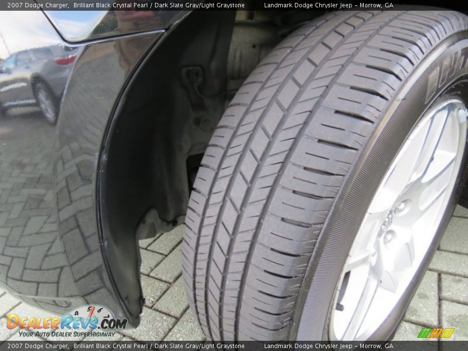 2007 Dodge Charger Brilliant Black Crystal Pearl / Dark Slate Gray/Light Graystone Photo #30