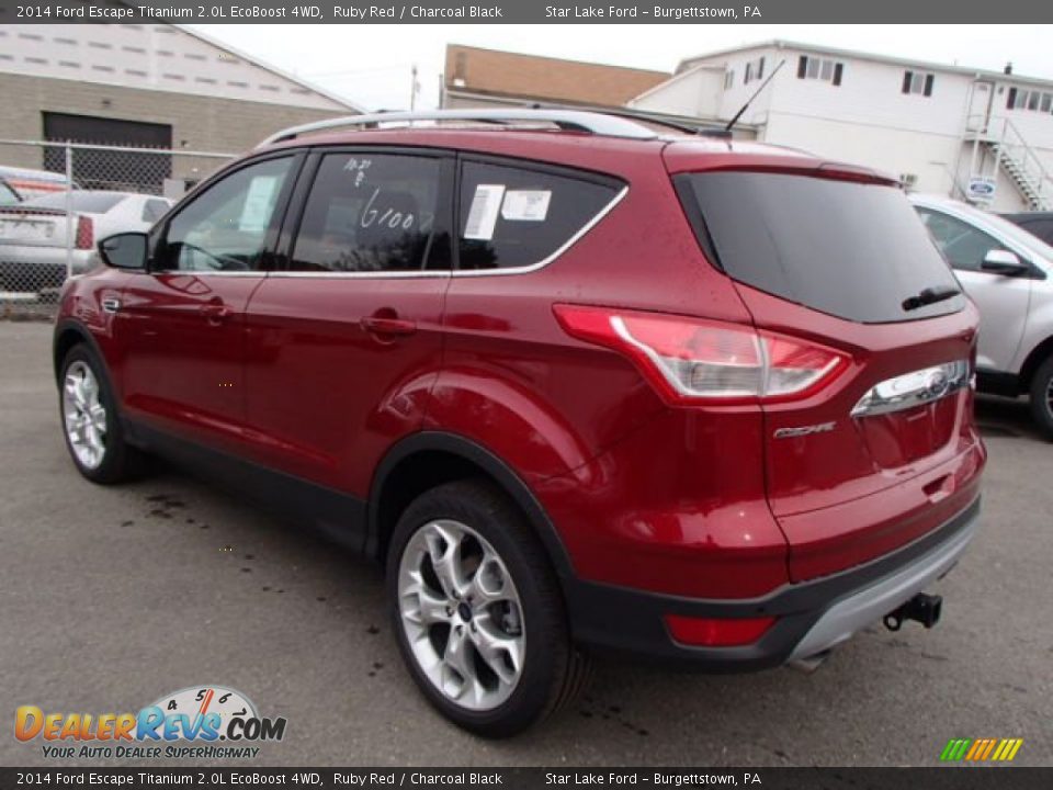2014 Ford Escape Titanium 2.0L EcoBoost 4WD Ruby Red / Charcoal Black Photo #7