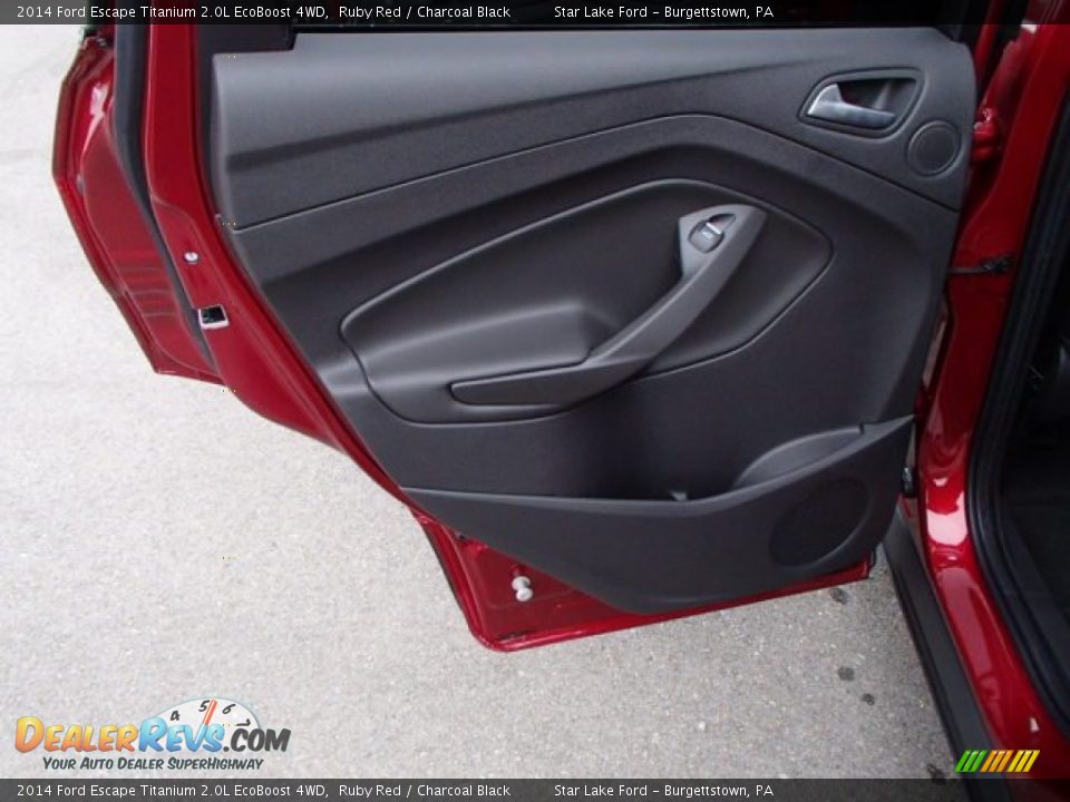 2014 Ford Escape Titanium 2.0L EcoBoost 4WD Ruby Red / Charcoal Black Photo #13