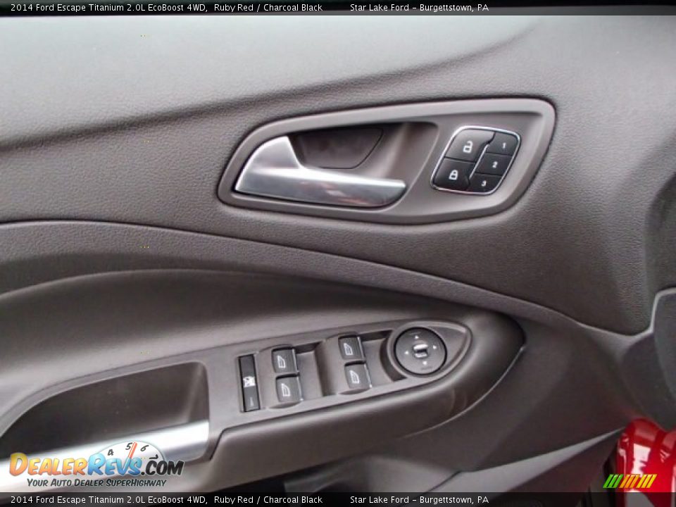 2014 Ford Escape Titanium 2.0L EcoBoost 4WD Ruby Red / Charcoal Black Photo #15