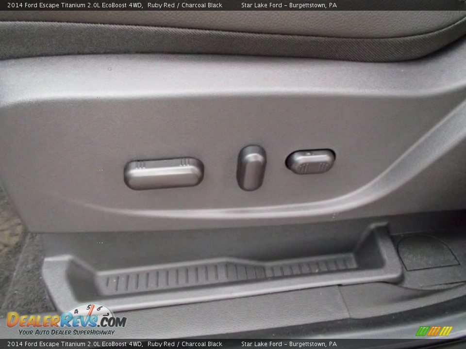 2014 Ford Escape Titanium 2.0L EcoBoost 4WD Ruby Red / Charcoal Black Photo #16
