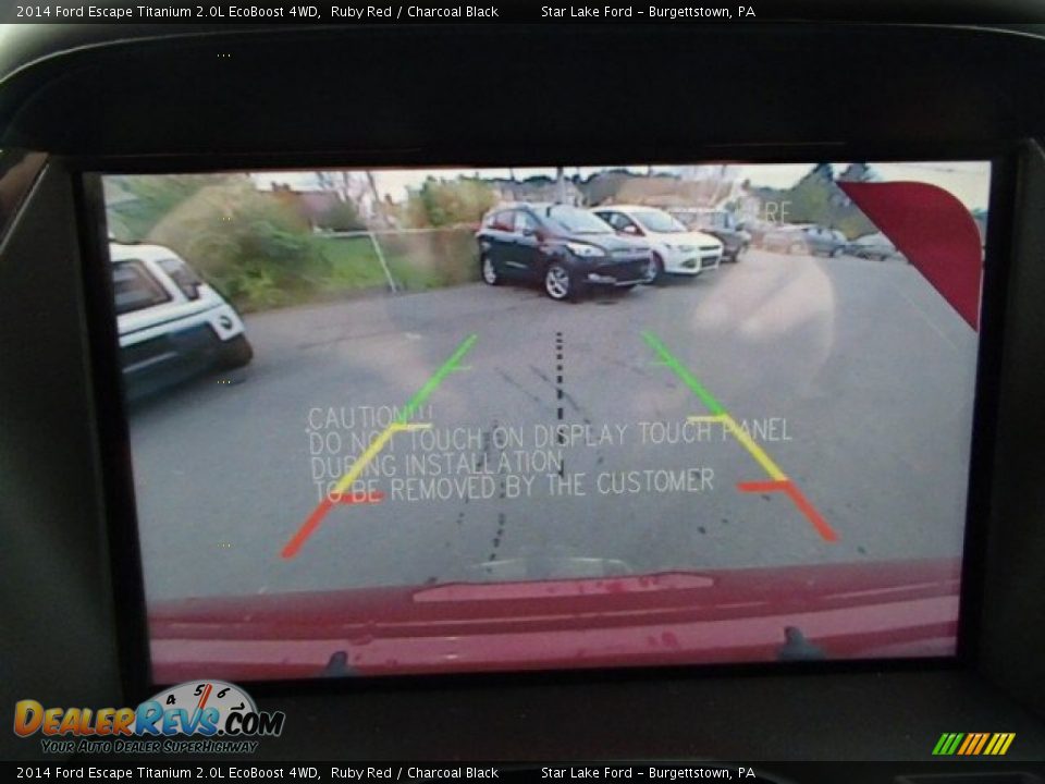 2014 Ford Escape Titanium 2.0L EcoBoost 4WD Ruby Red / Charcoal Black Photo #19