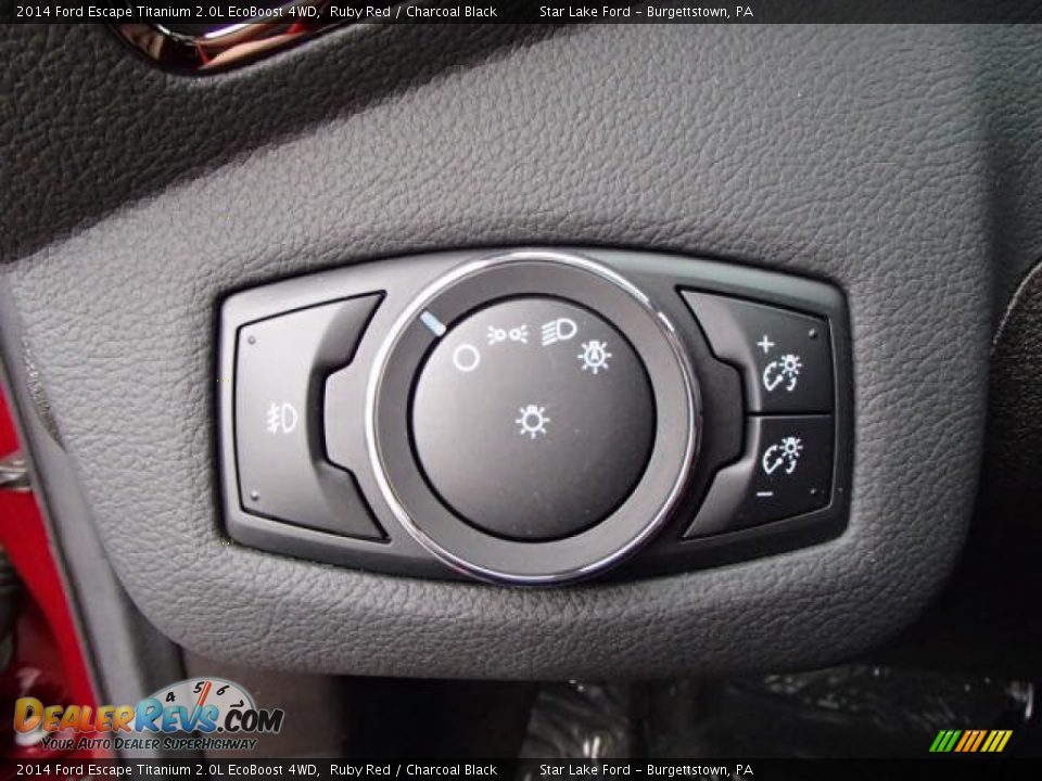 2014 Ford Escape Titanium 2.0L EcoBoost 4WD Ruby Red / Charcoal Black Photo #23