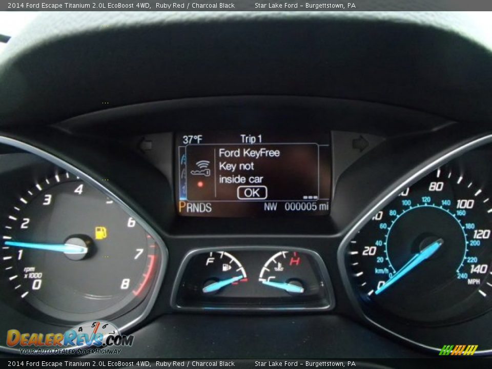 2014 Ford Escape Titanium 2.0L EcoBoost 4WD Ruby Red / Charcoal Black Photo #24