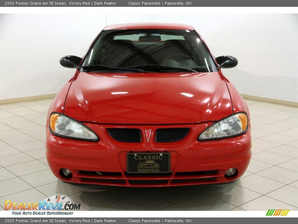 2003 Pontiac Grand Am SE Sedan Victory Red / Dark Pewter Photo #2