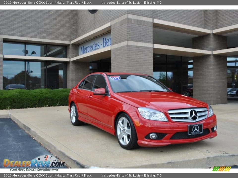 2010 Mercedes-Benz C 300 Sport 4Matic Mars Red / Black Photo #1