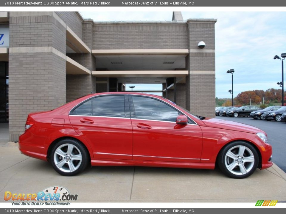 2010 Mercedes-Benz C 300 Sport 4Matic Mars Red / Black Photo #2