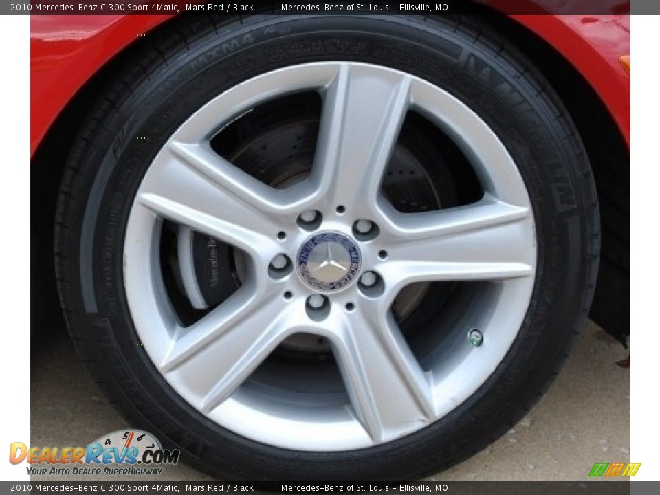2010 Mercedes-Benz C 300 Sport 4Matic Mars Red / Black Photo #7