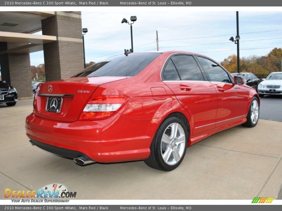 2010 Mercedes-Benz C 300 Sport 4Matic Mars Red / Black Photo #10