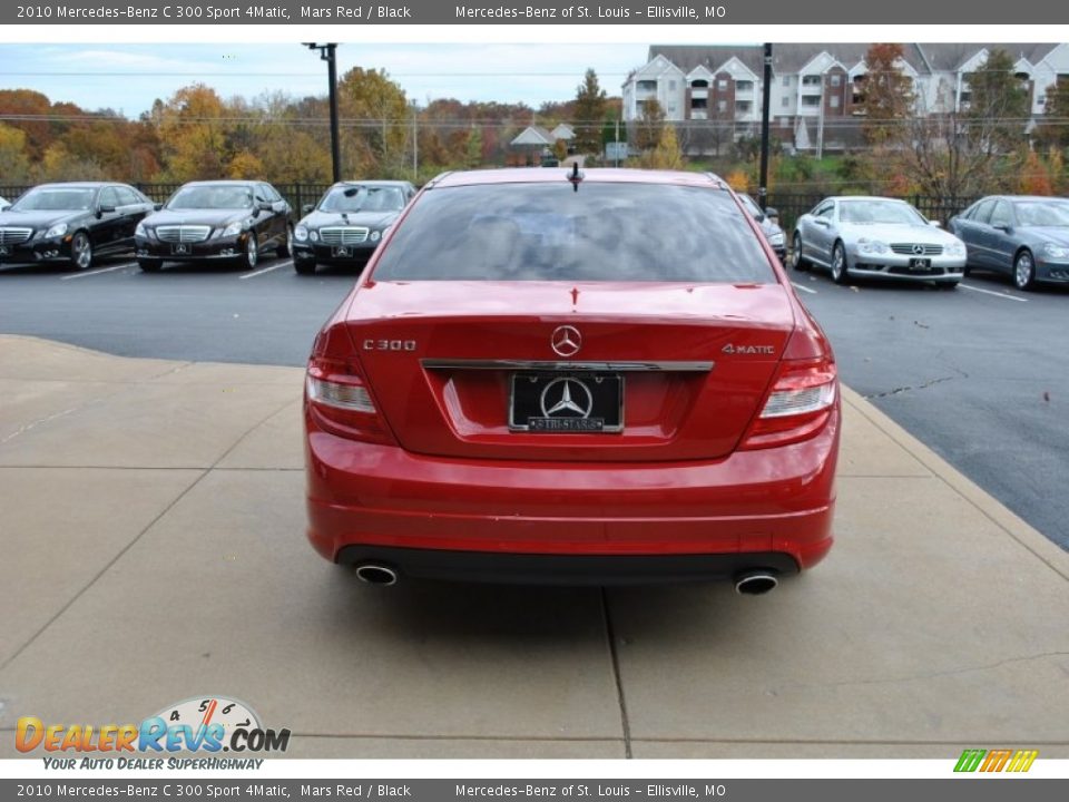 2010 Mercedes-Benz C 300 Sport 4Matic Mars Red / Black Photo #12