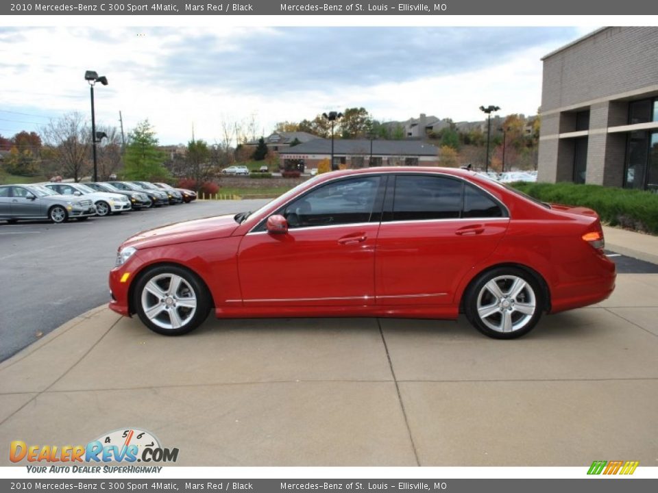 2010 Mercedes-Benz C 300 Sport 4Matic Mars Red / Black Photo #13