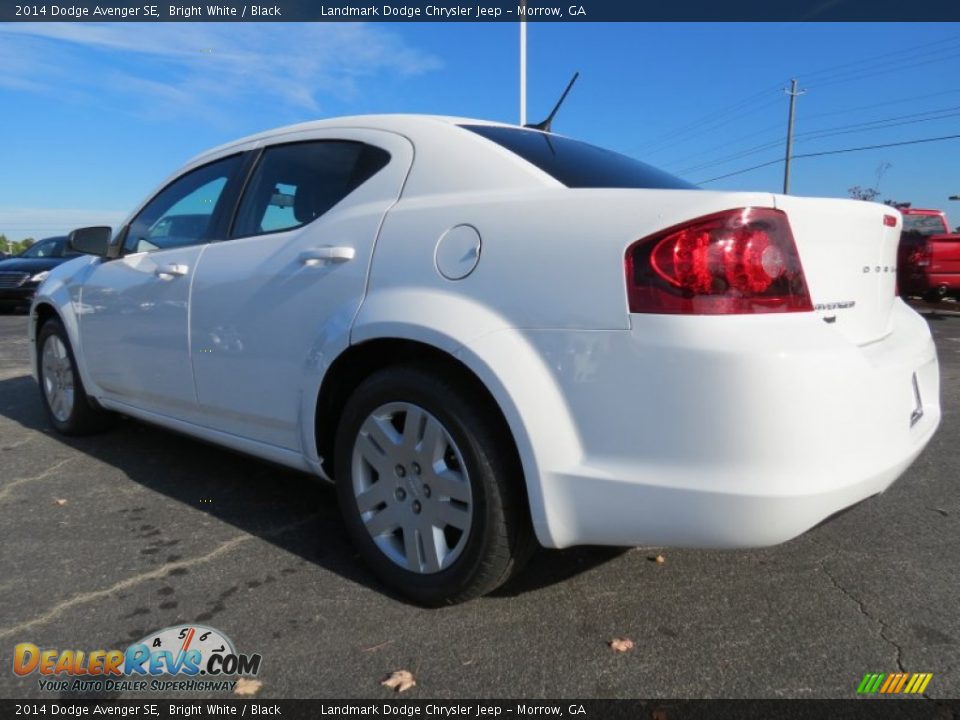 2014 Dodge Avenger SE Bright White / Black Photo #2
