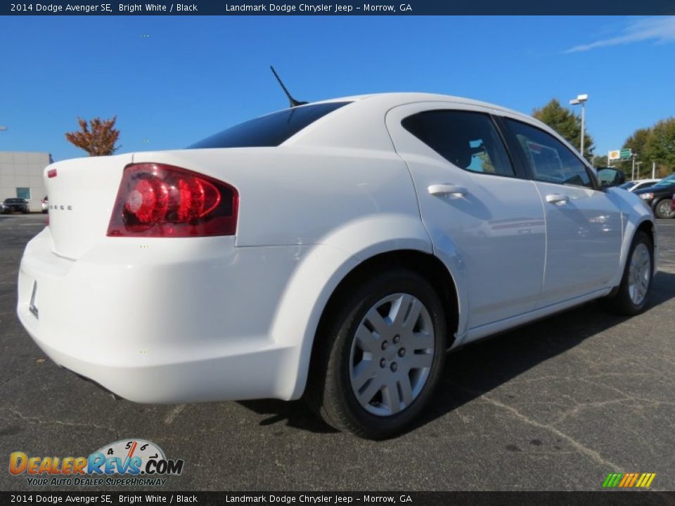 2014 Dodge Avenger SE Bright White / Black Photo #3